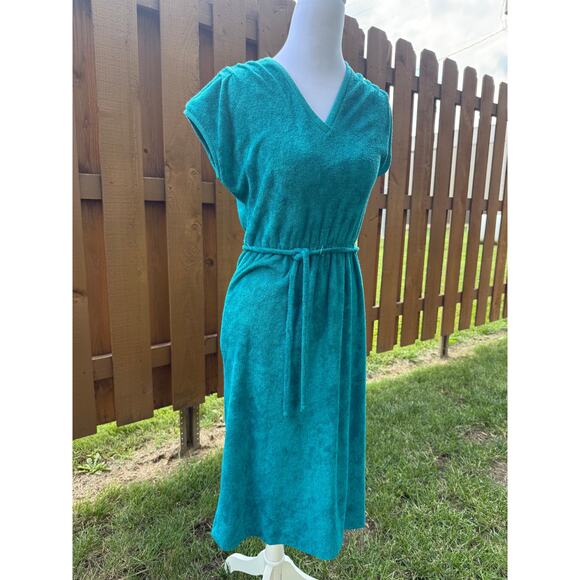 Vintage 1970's era Sporty Terry cloth Dress - Picture 2 of 6